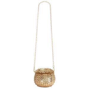 Lovers and Friends Isla Handbag in Gold – Metallic Iron Sphere Evening Bag